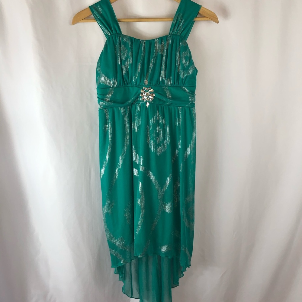 My Michelle high low rhinestones strapless  dress